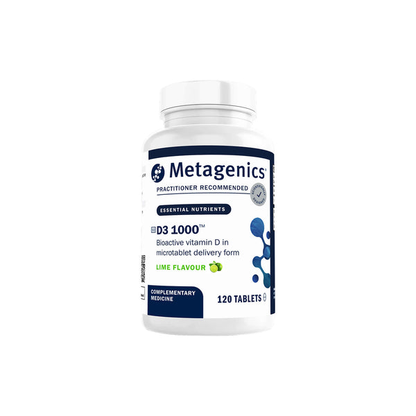 Metagenics D3 1000iu + 25% Extra Tablets FREE