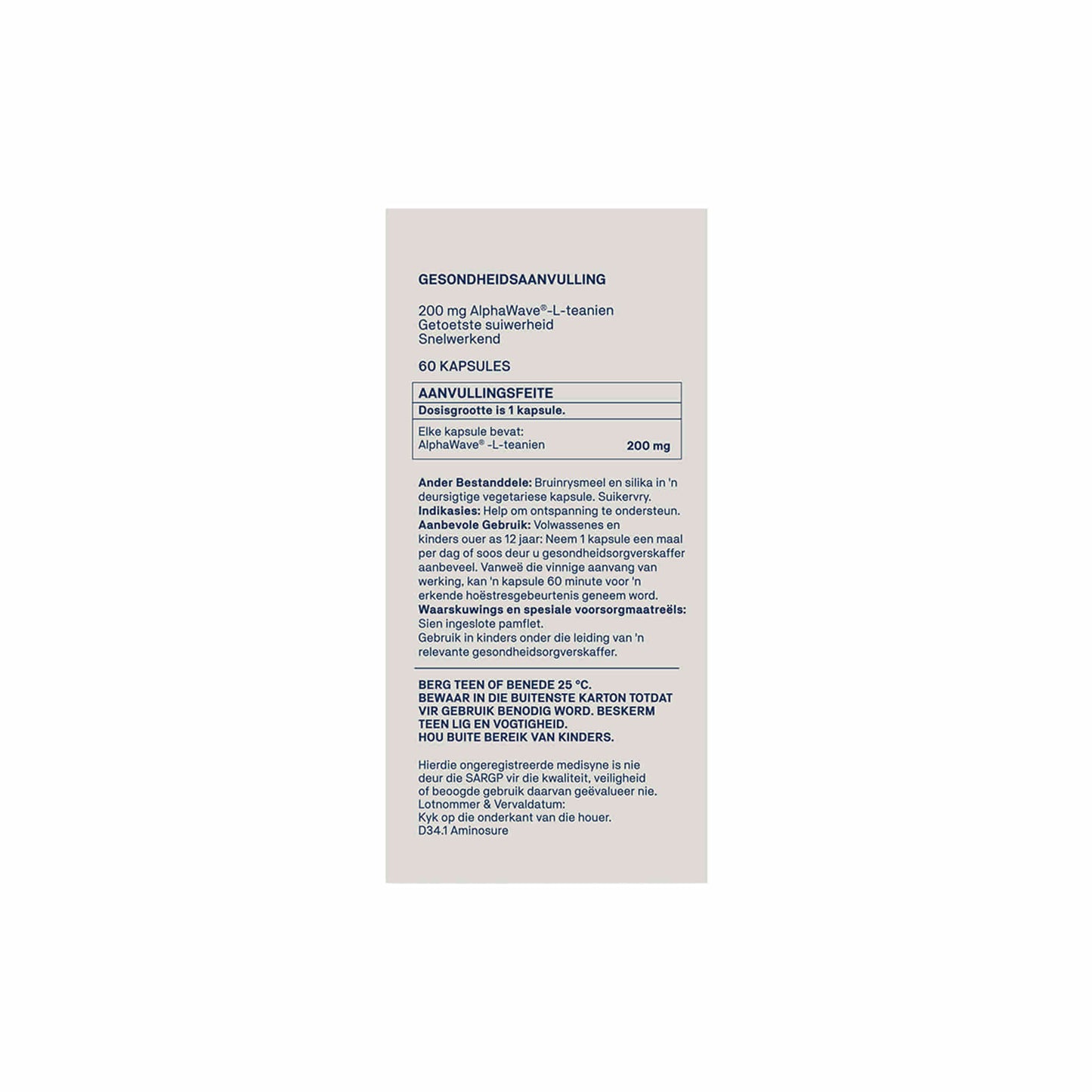 Natroceutics L-Theanine Natroceutics SA