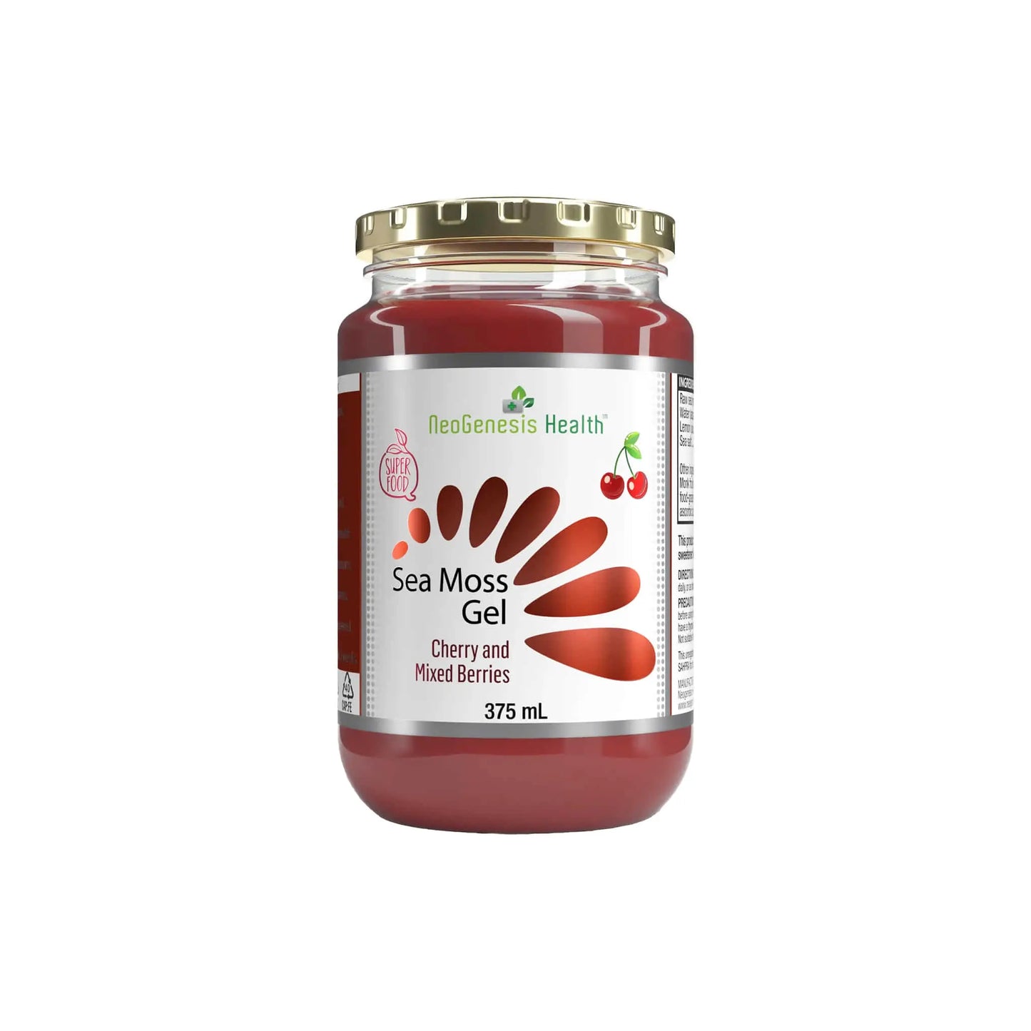 Neogenesis Sea Moss Gel Cherry and Mixed Berries Neogenesis Health