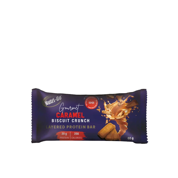 Nutri-Go Goumet Caramel Biscuit Crunch Protein Bar