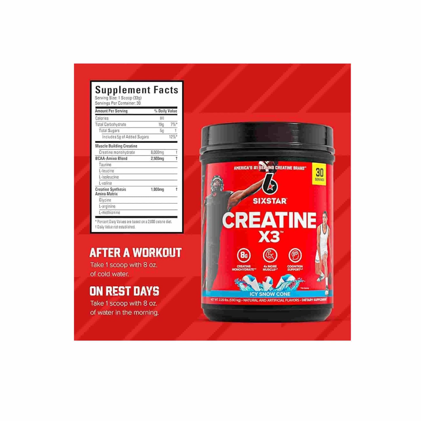 Six Star Creatine X3 - 1Kg Six Star