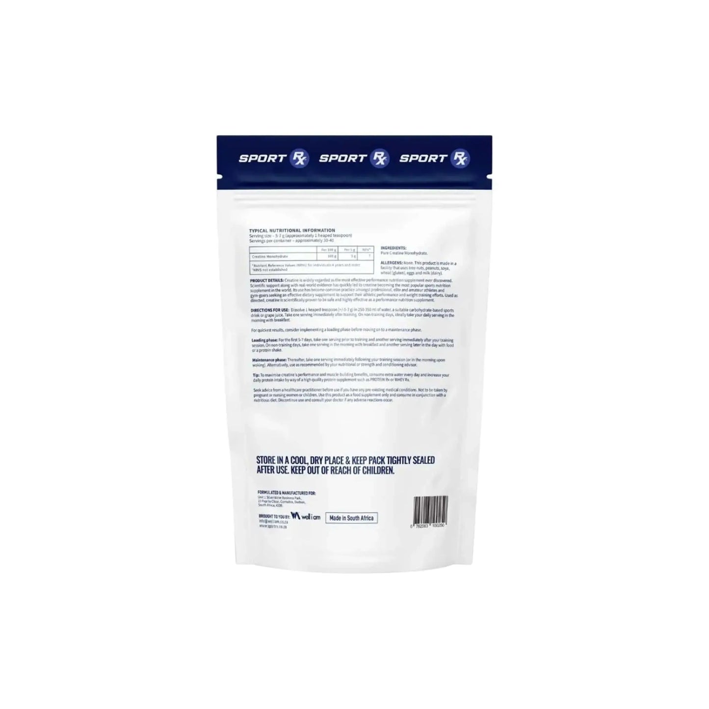 Sport RX 100% Pure Creatine 200g Sport RX