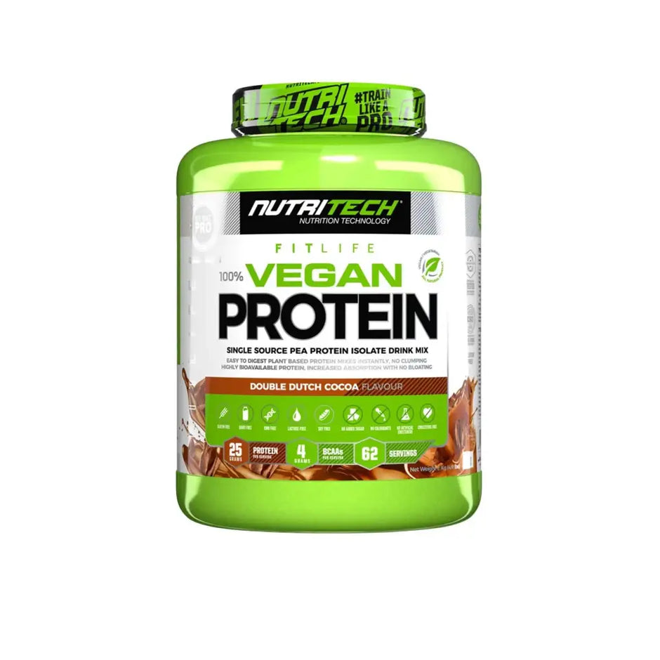 Nutritech 100% Vegan Protein - 2kg / Chocolate - Sports