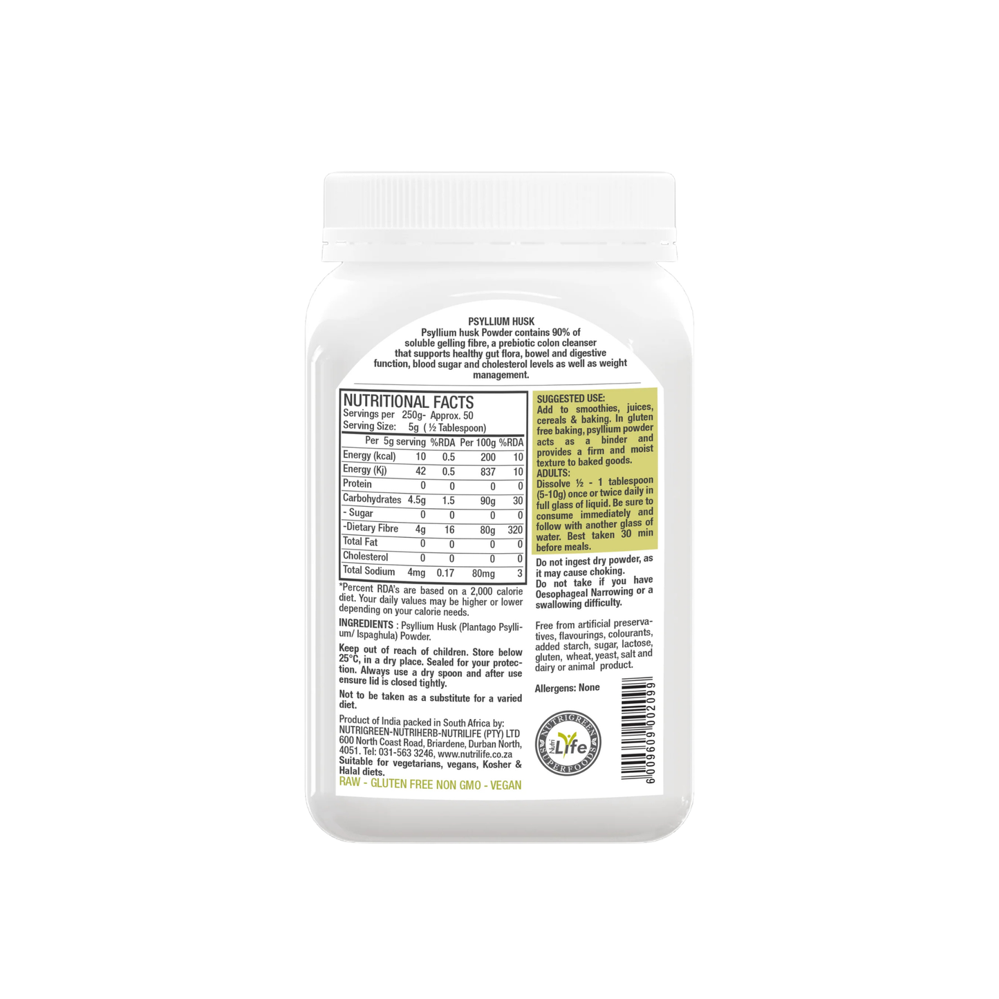 Nutrigreen Psyllium Husk Powder