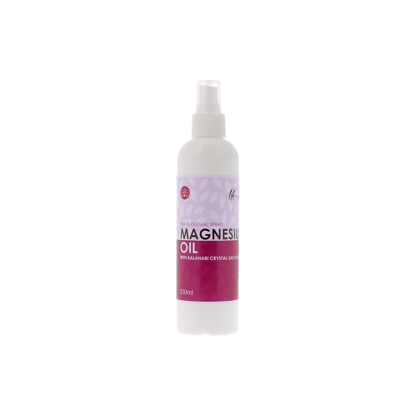 Lifematrix Magnesium Oil spray bottle, enriched with Kalahari Crystal Salt, 200ml for transdermal magnesium absorption.