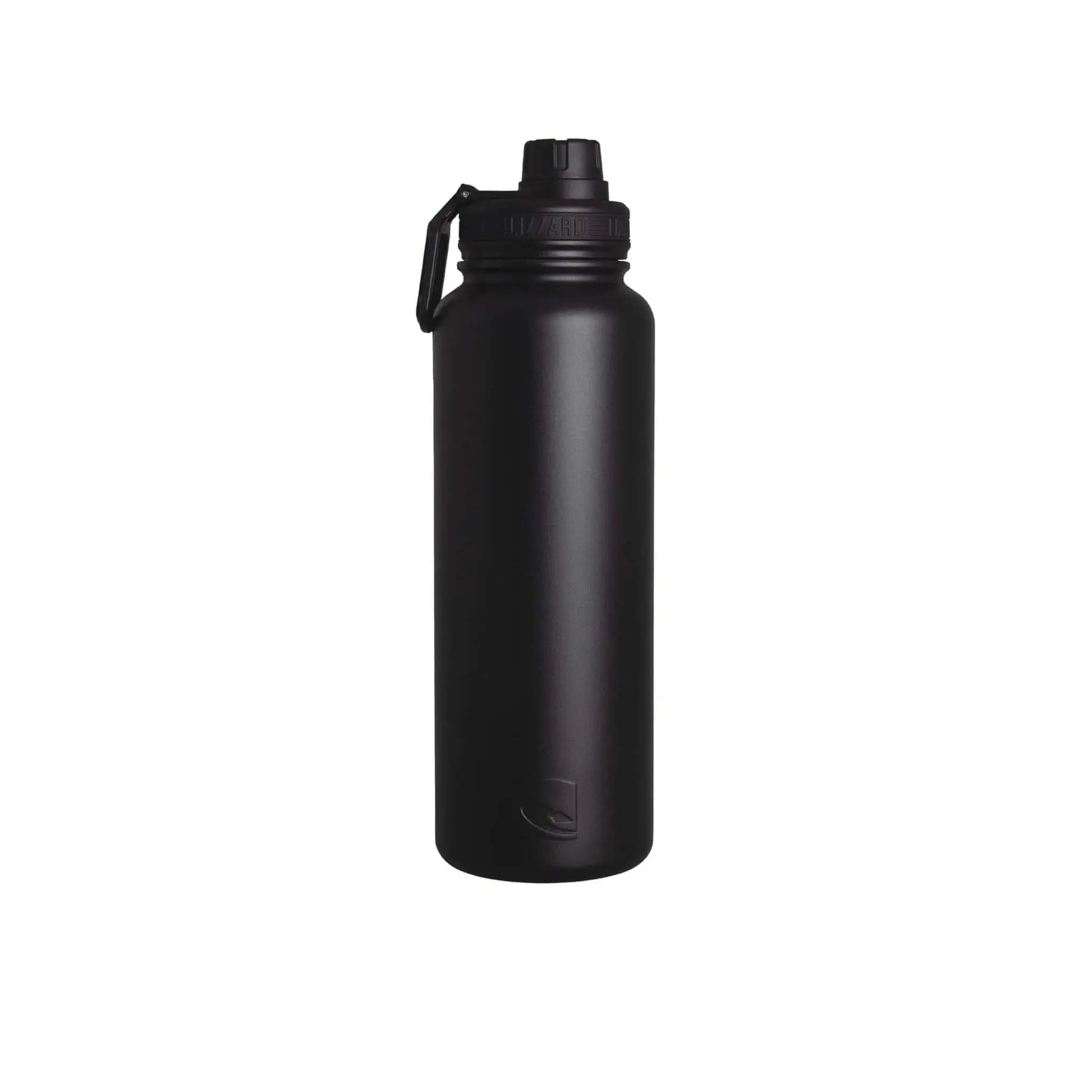 Lizzard Flask 1200ml in sleek black, double-walled stainless steel for durable beverage storage.