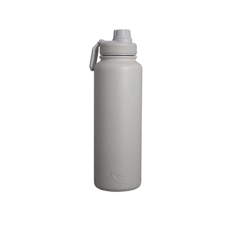 Lizzard Flask 1200ml gray stainless steel bottle with a secure cap, ideal for keeping beverages hot or cold.