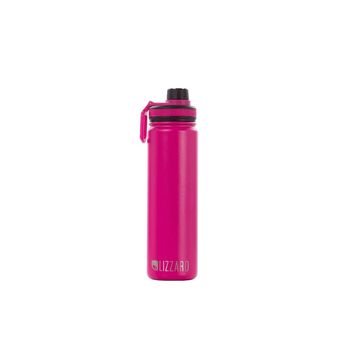 Lizzard Flask 650ml in vibrant pink, double-walled stainless steel for durable beverage storage.