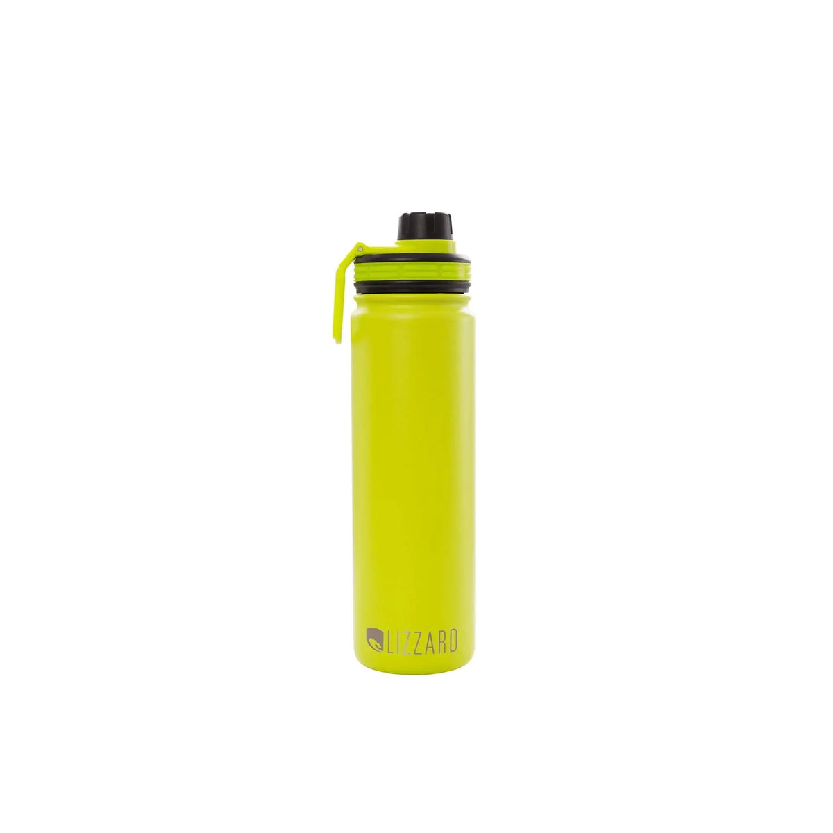 Lizzard Flask 650ml in vibrant yellow, double-walled stainless steel, perfect for maintaining beverage temperature.