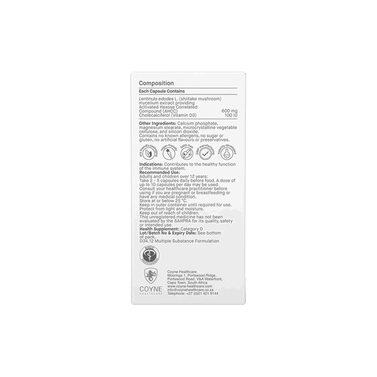 Biomax AHCC Mycelia Extract Coyne