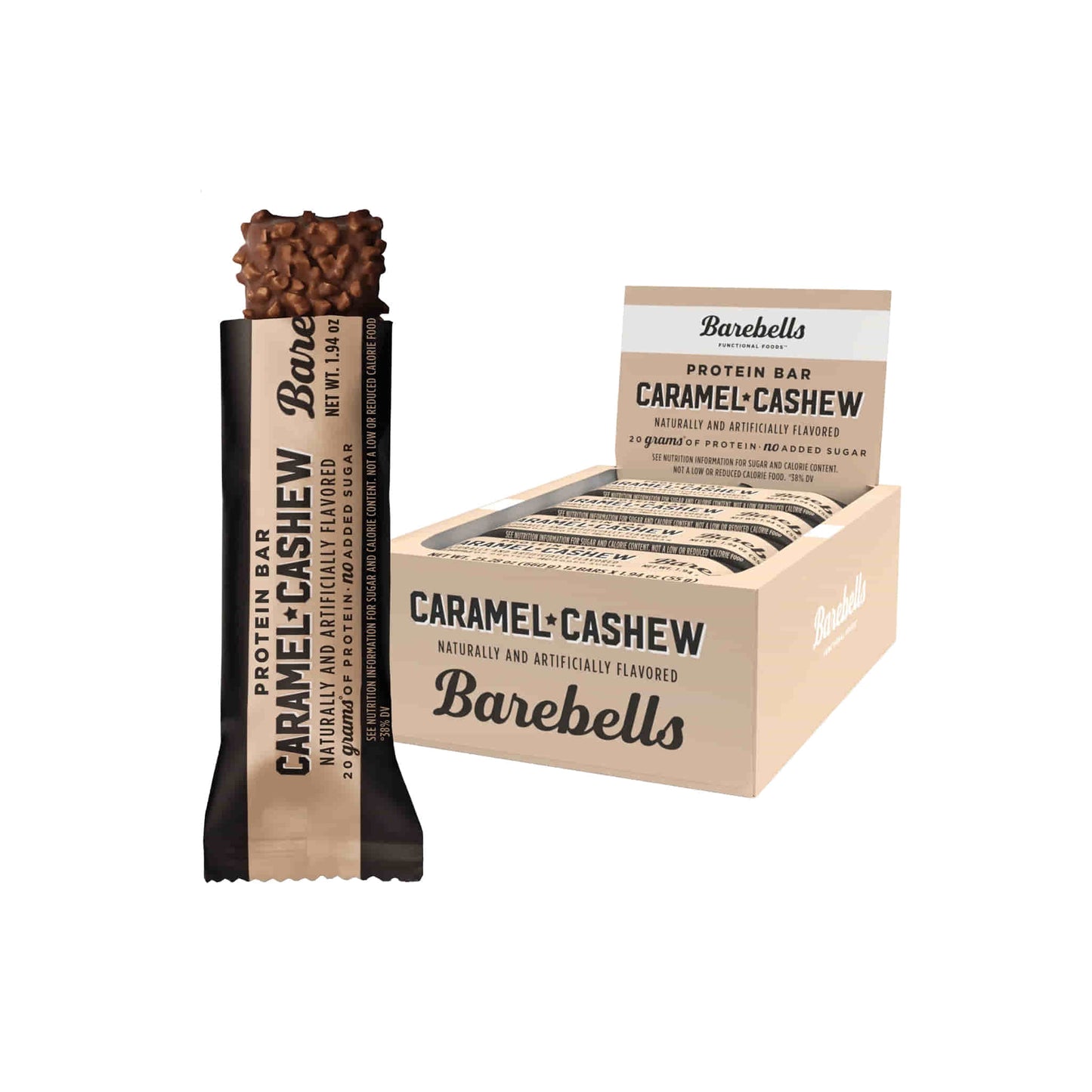 Barebells Caramel Cashew Protein Bar Barebells