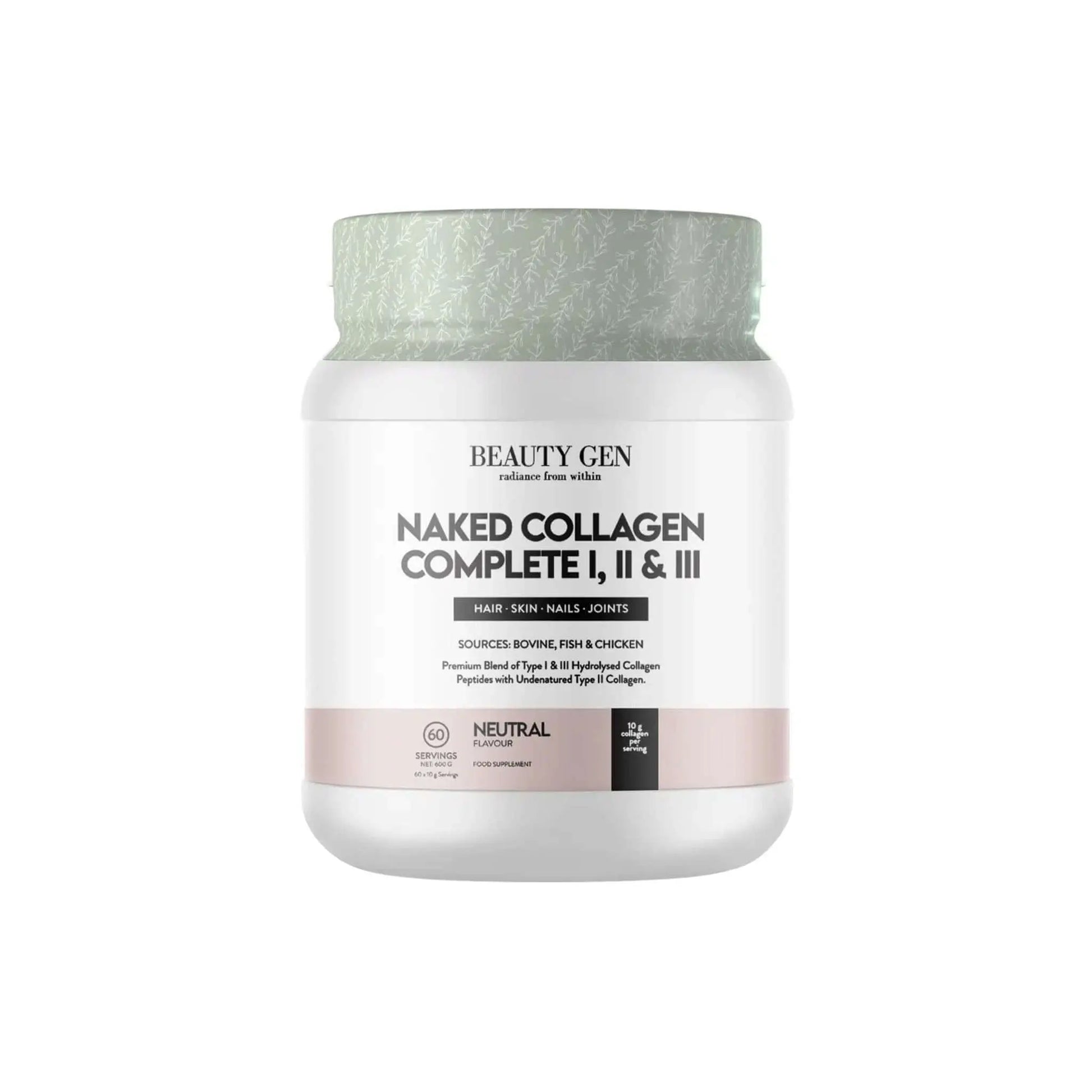 Beauty Gen Naked Collagen Complete Type I, II & III Beauty Gen
