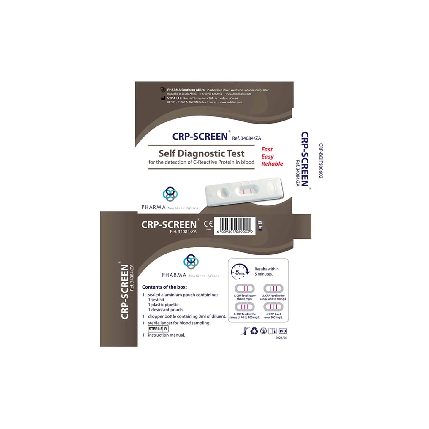 CRP-Screen Self Diagnostic Test Pharma