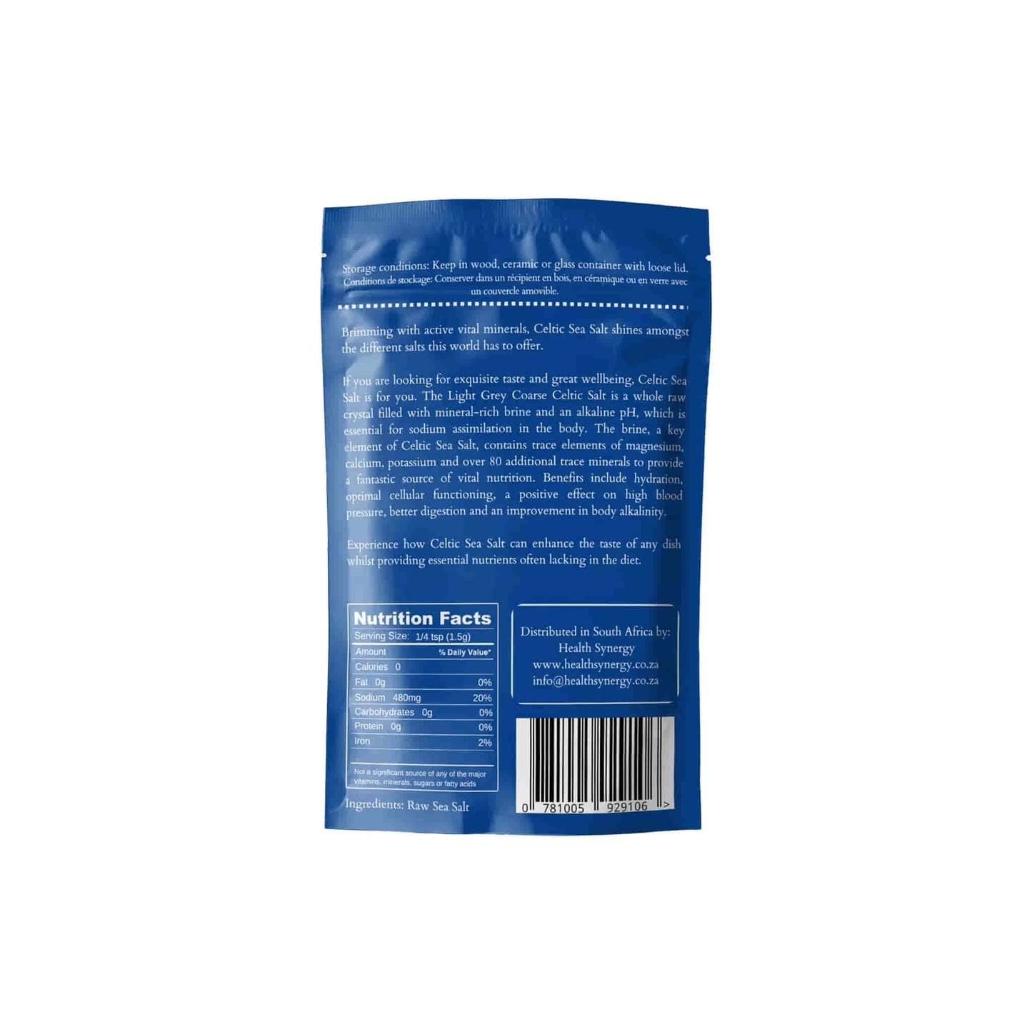 Celtic Sea Salt Light Grey Coarse Health Synergy