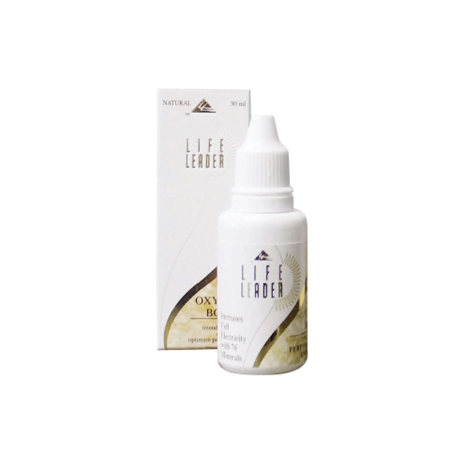 Life Leader Oxygen Boost 30ml bottle and packaging, boosts oxygen levels for enhanced performance and recovery.