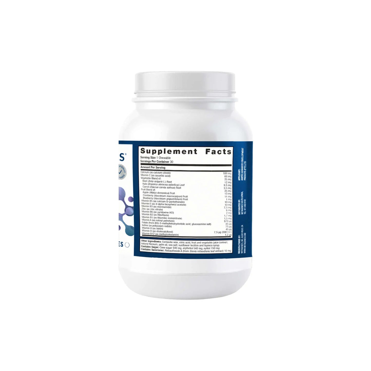Metagenics MetaMulti Multivitamin Chewable Metagenics