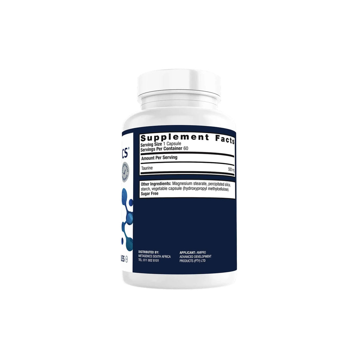 Metagenics Amipro Taurine 500mg Metagenics