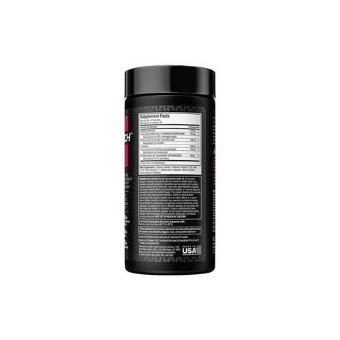 Muscletech Hydroxycut Hardcore Elite bottle, a thermogenic supplement for energy and weight loss.