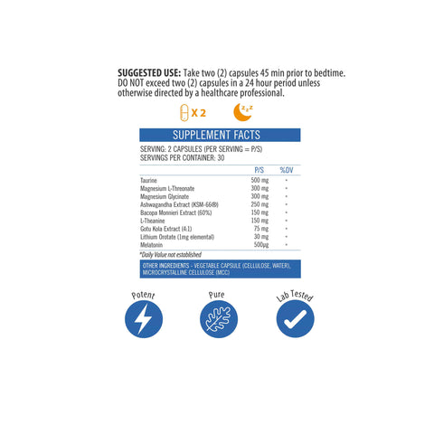 NeuroActive Neuro Night supplement bottle for advanced sleep support, promoting restful and restorative sleep.