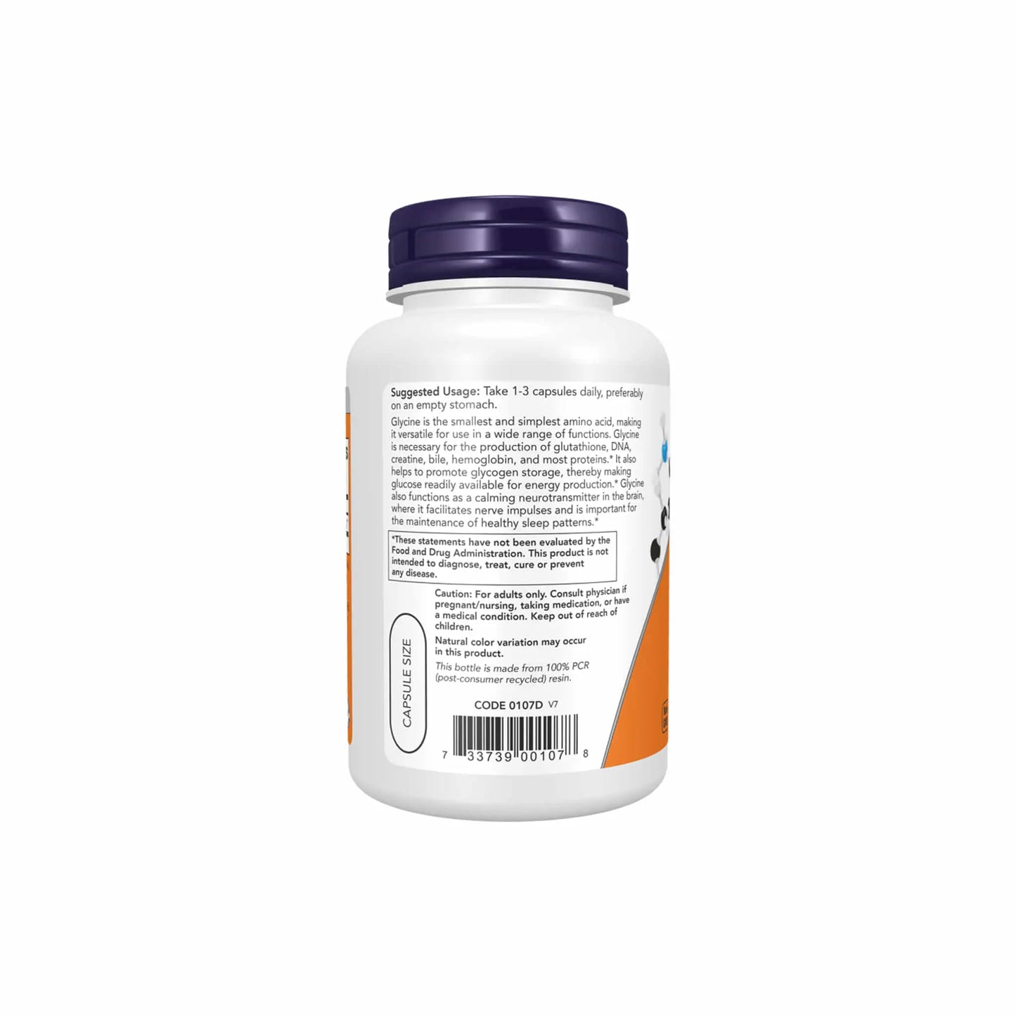 Now Foods Glycine 1000mg Now Foods