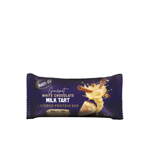 Nutri-Go Gourmet White Choc Milk Tart Protein Bar