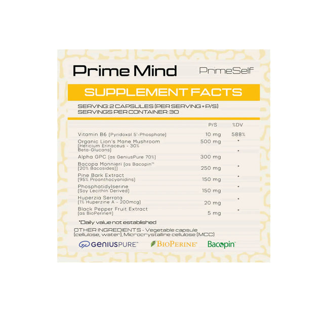 PrimeSelf Prime Mind - Enhance Cognitive Function