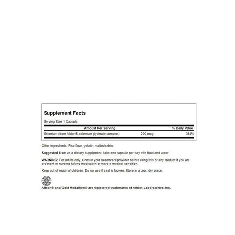 Swanson Albion Selenium 200 Mcg