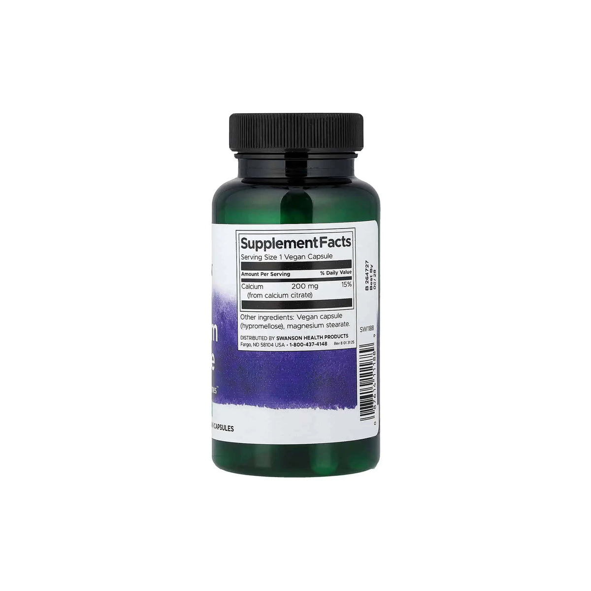 Swanson Calcium Citrate 200mg Swanson