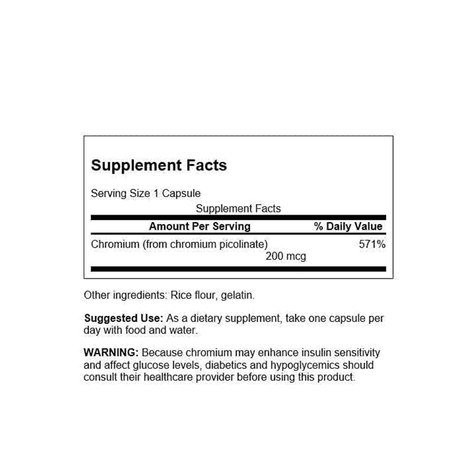 Swanson Chromium Picolinate Swanson