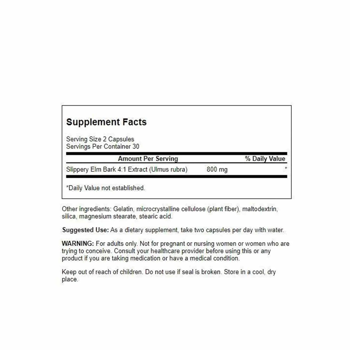 Swanson Slippery Elm Bark Swanson