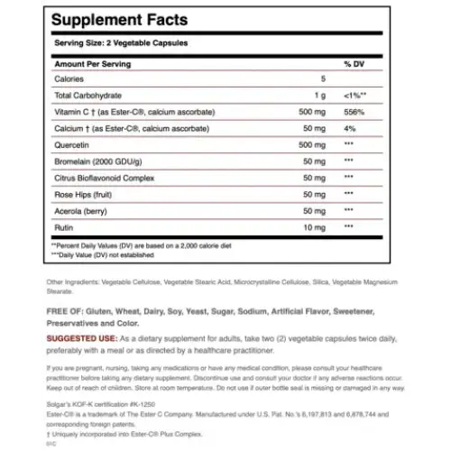 Solgar Quercetin Complex - Health