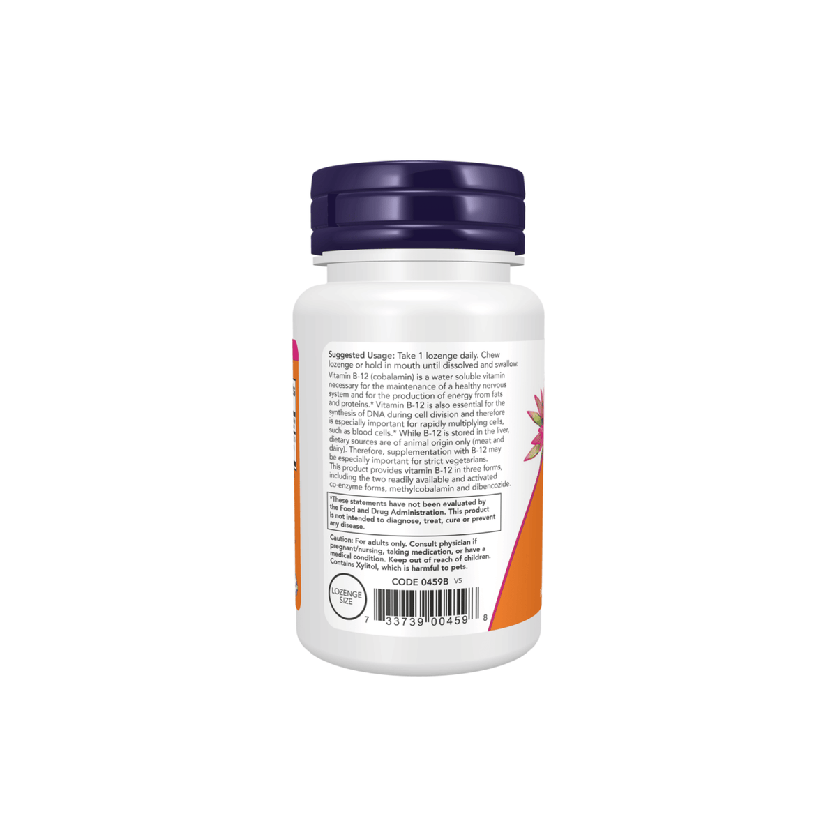 Now Foods B-12 2000mcg - 100 Lozenges