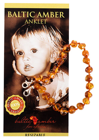 Baltic Amber For Africa Teething Anklet