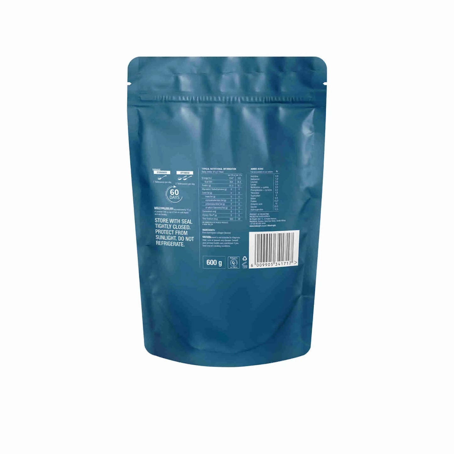 Be Bright Pure Collagen Powder Refill Bag Be Bright