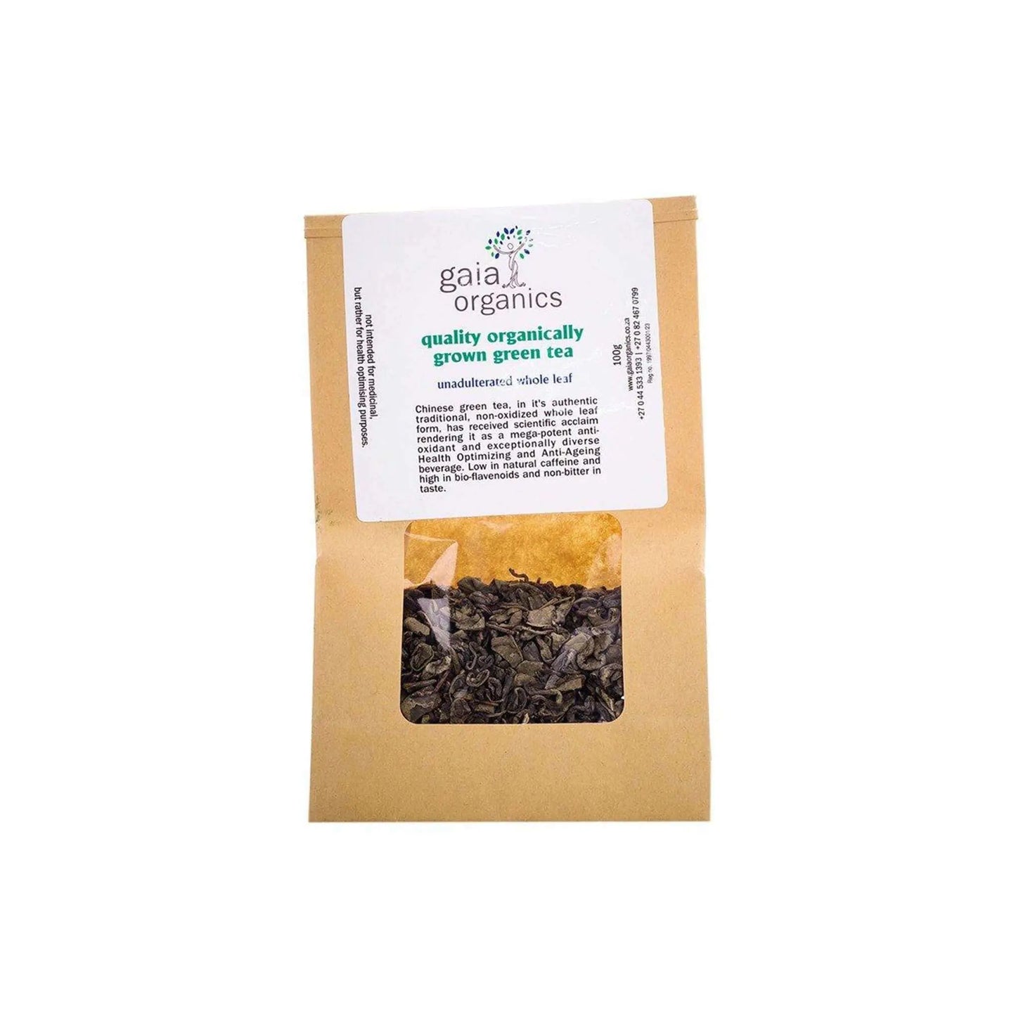 GAIA GREEN TEA LOOSE - Gaia Organics | Energize Health