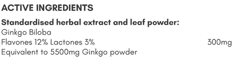 NUTRIGREEN GINKO BILOBA - Nutrigreen | Energize Health