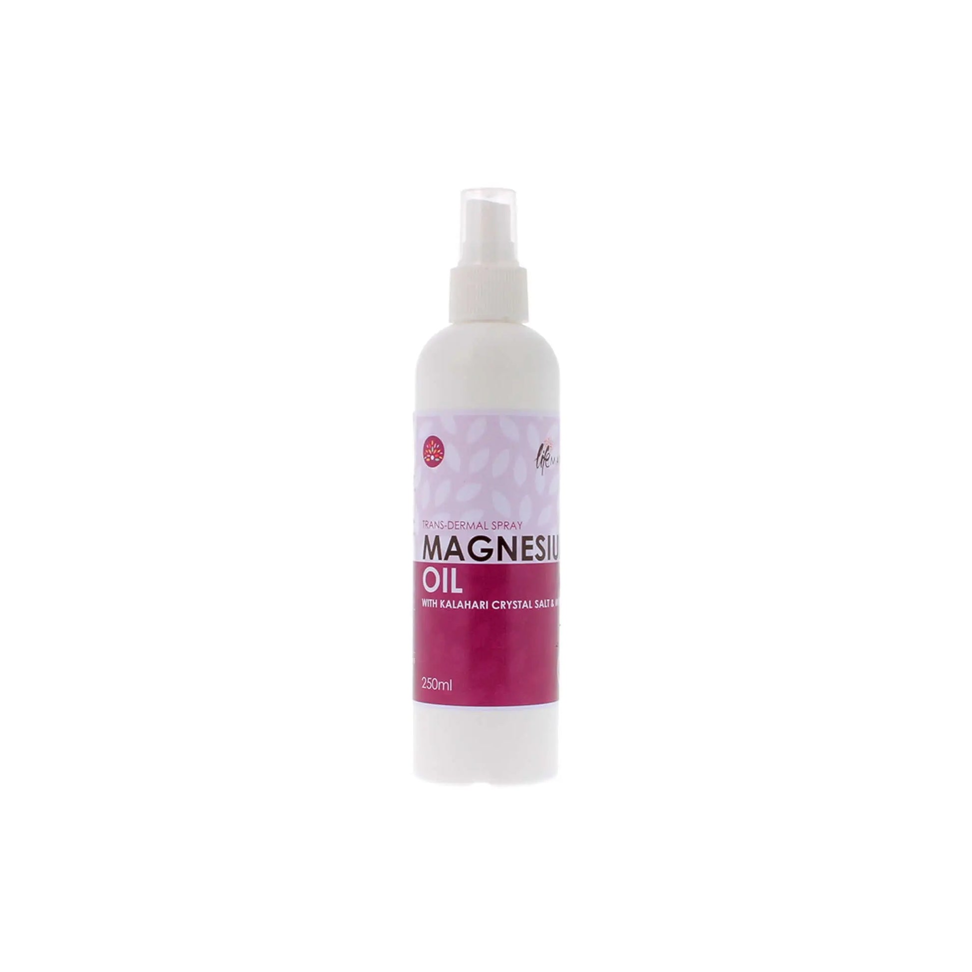 Lifematrix Magnesium Oil spray bottle, enriched with Kalahari Crystal Salt, 200ml for transdermal magnesium absorption.