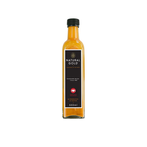 Bottle of Natural Gold 500ml health tonic with natural ingredients for daily wellness and healing benefits.