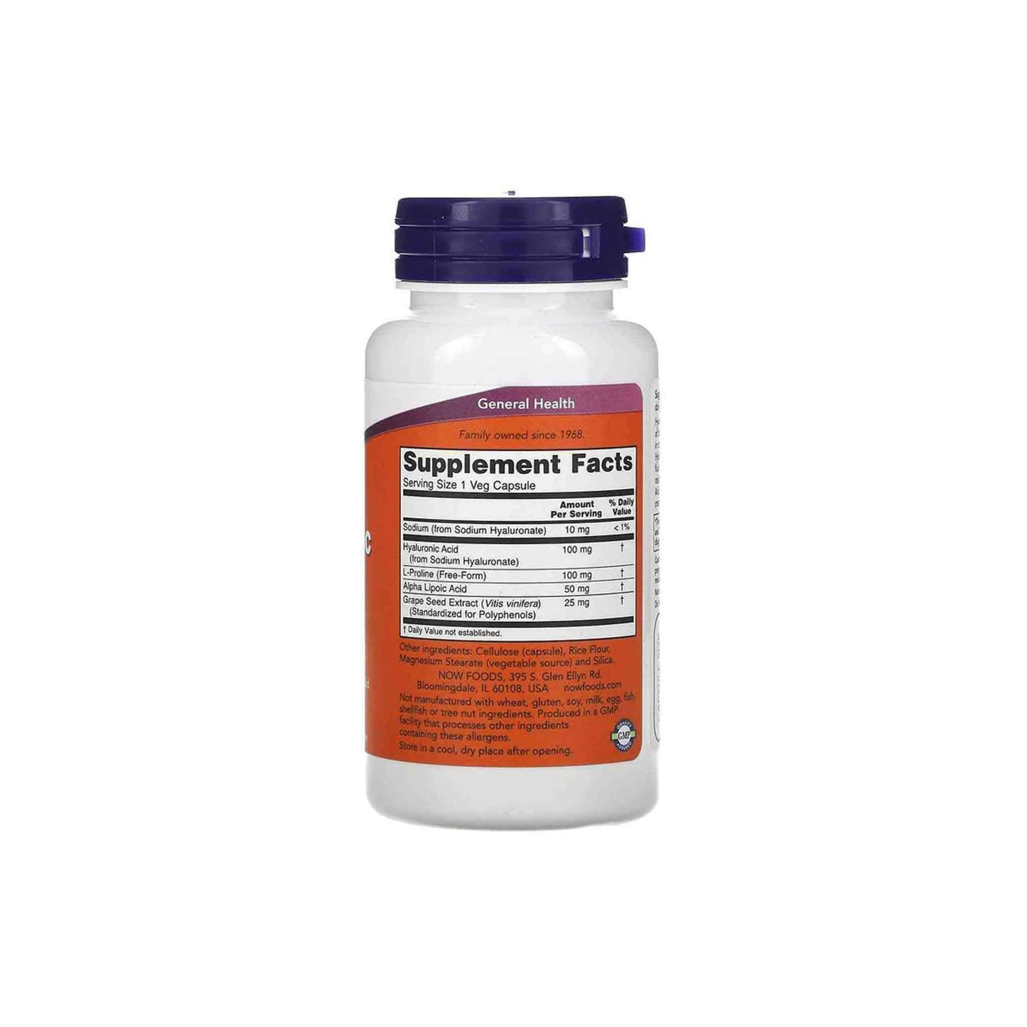 NOW Foods Hyaluronic Acid 100mg Now Foods