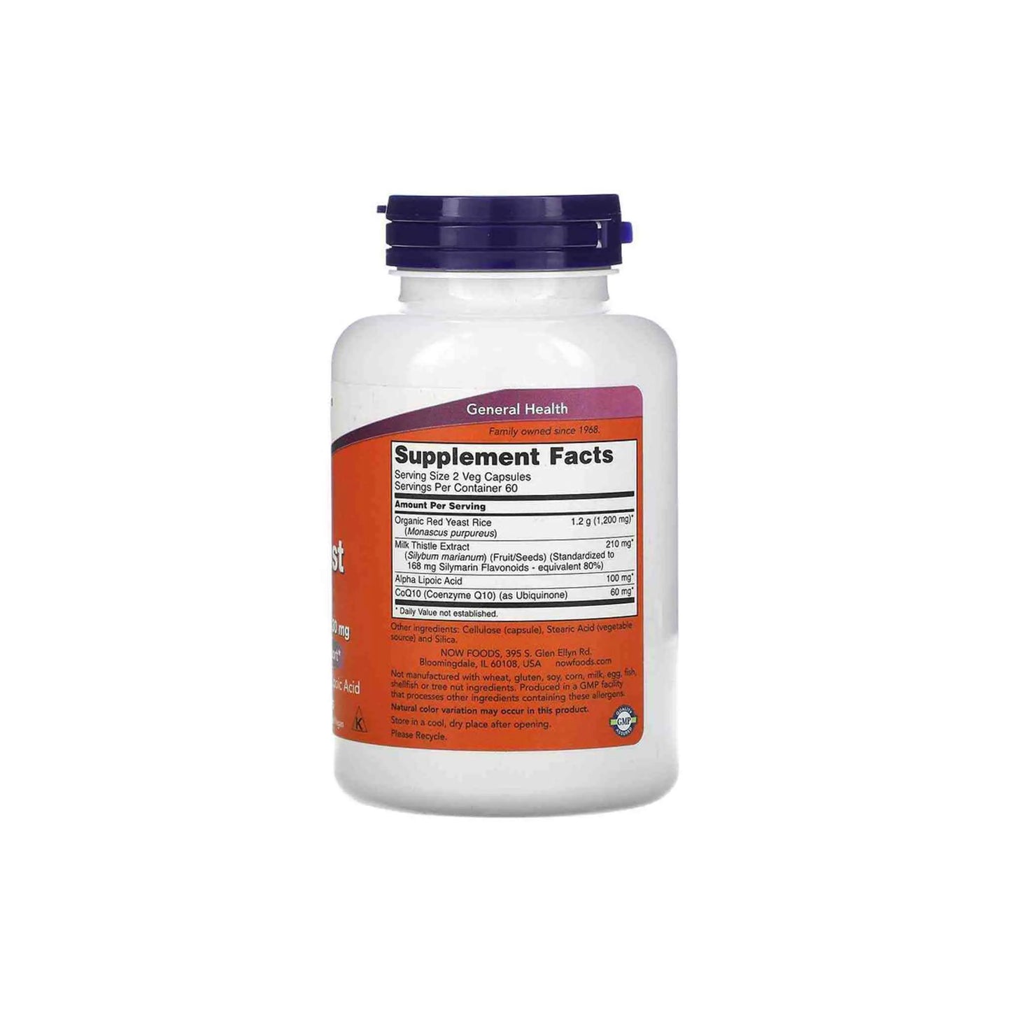 NOW Foods Red Yeast Rice 600mg/30mg CoQ10 Now Foods