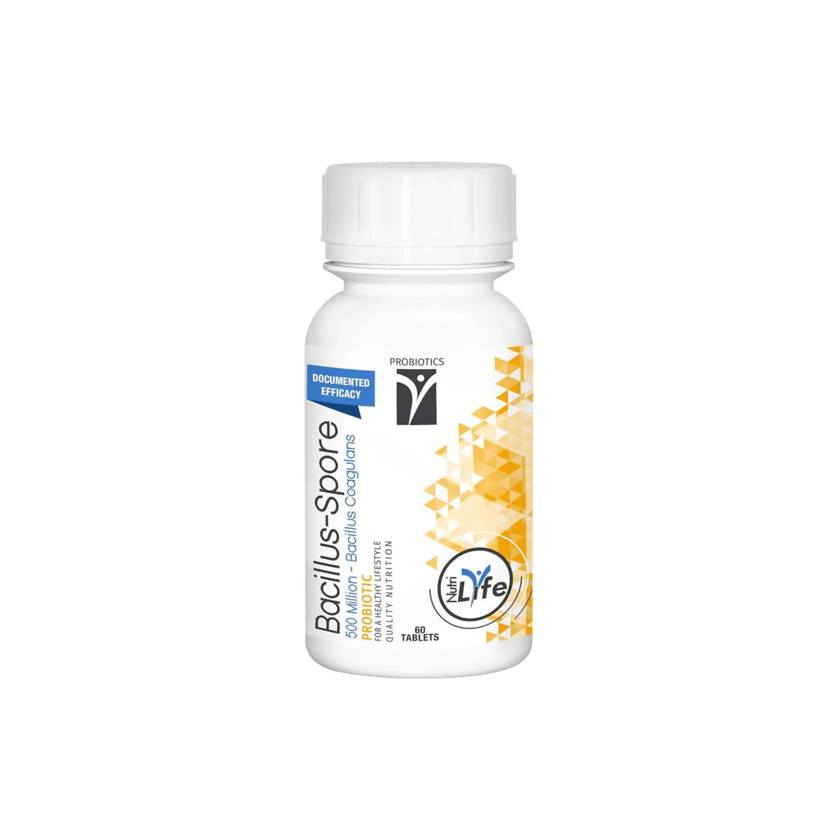 Nutrigreen Bacillus-Spore probiotics bottle for balanced intestinal health and improved immunity.