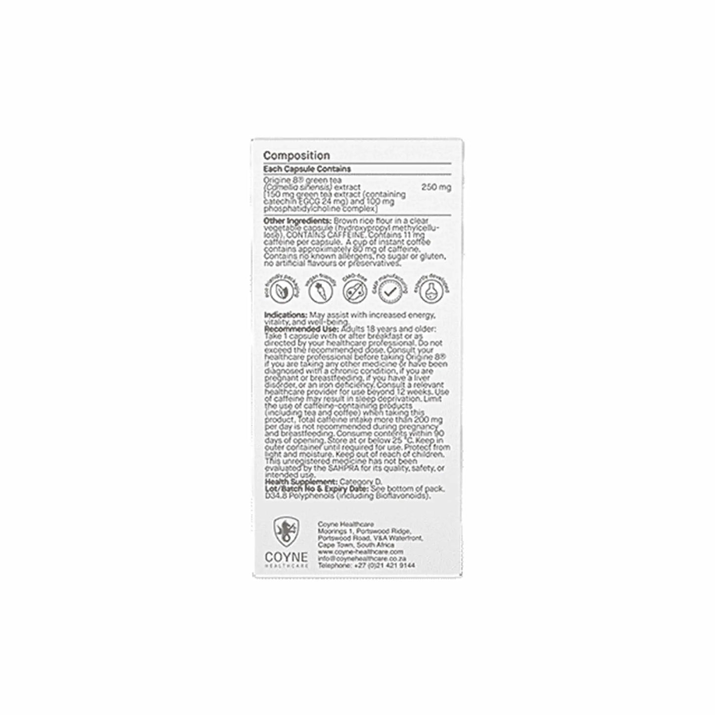 Biomax Origine 8 Green Tea Coyne
