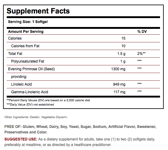 SOLGAR EVENING PRIMROSE 1300MG - Solgar | Energize Health