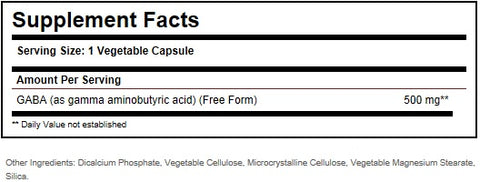 SOLGAR GABA 500MG - Solgar | Energize Health
