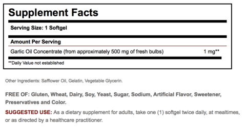 SOLGAR GARLIC OIL SOFTGELS - Solgar | Energize Health