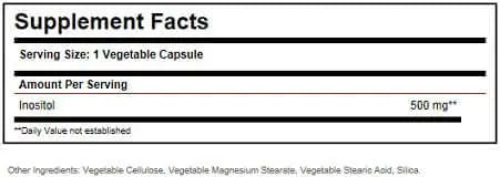 SOLGAR INOSITOL 500MG - Solgar | Energize Health