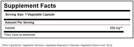 SOLGAR INOSITOL 500MG - Solgar | Energize Health