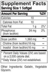 SOLGAR LECITHIN 1360MG - Solgar | Energize Health