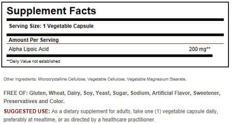 SOLGAR LIPOIC ACID 200MG - Solgar | Energize Health