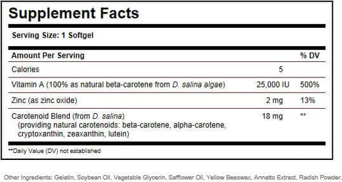 SOLGAR OCEANIC BETA CAROTENE - Solgar | Energize Health